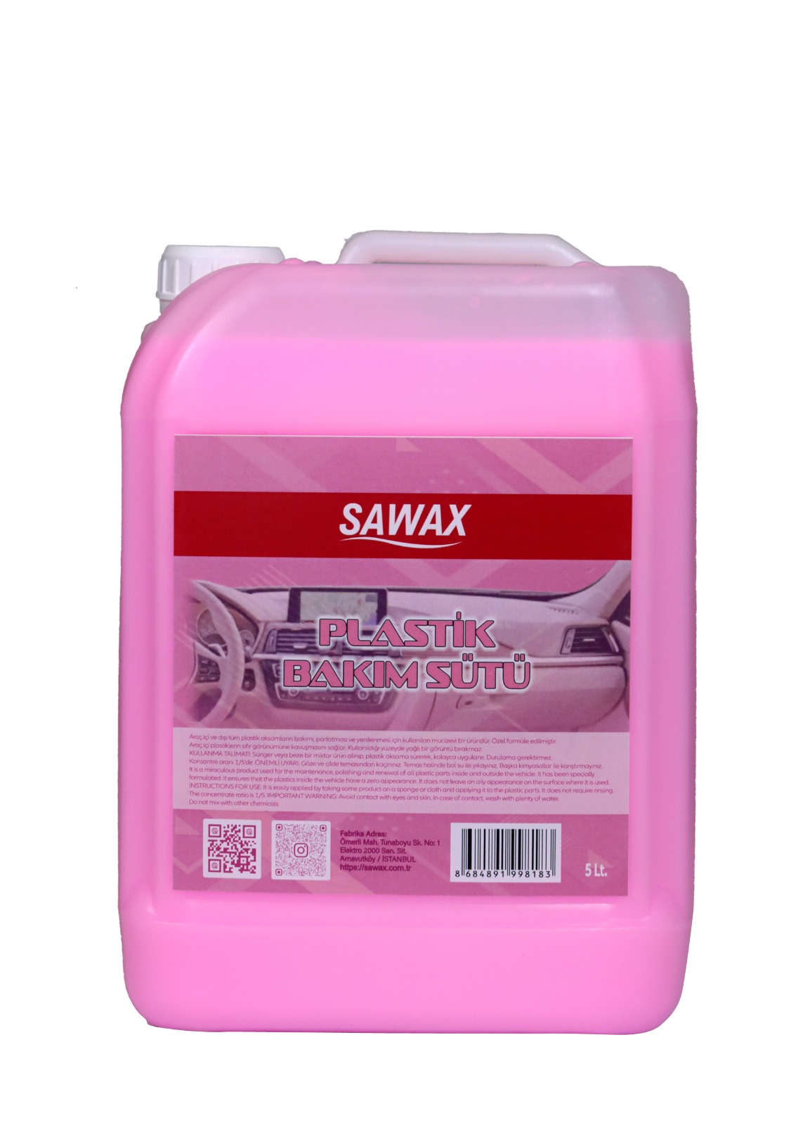 Plastik Bakım Sütü 5 LT